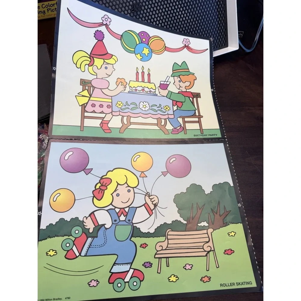Vintage Milton Bradley Lite Brite Light Bright 1993 Original Box Pegs patterns